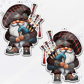 Norwegian Tartan Bagpiper Gnome Christmas Ornament - Tartan Vibes Clothing