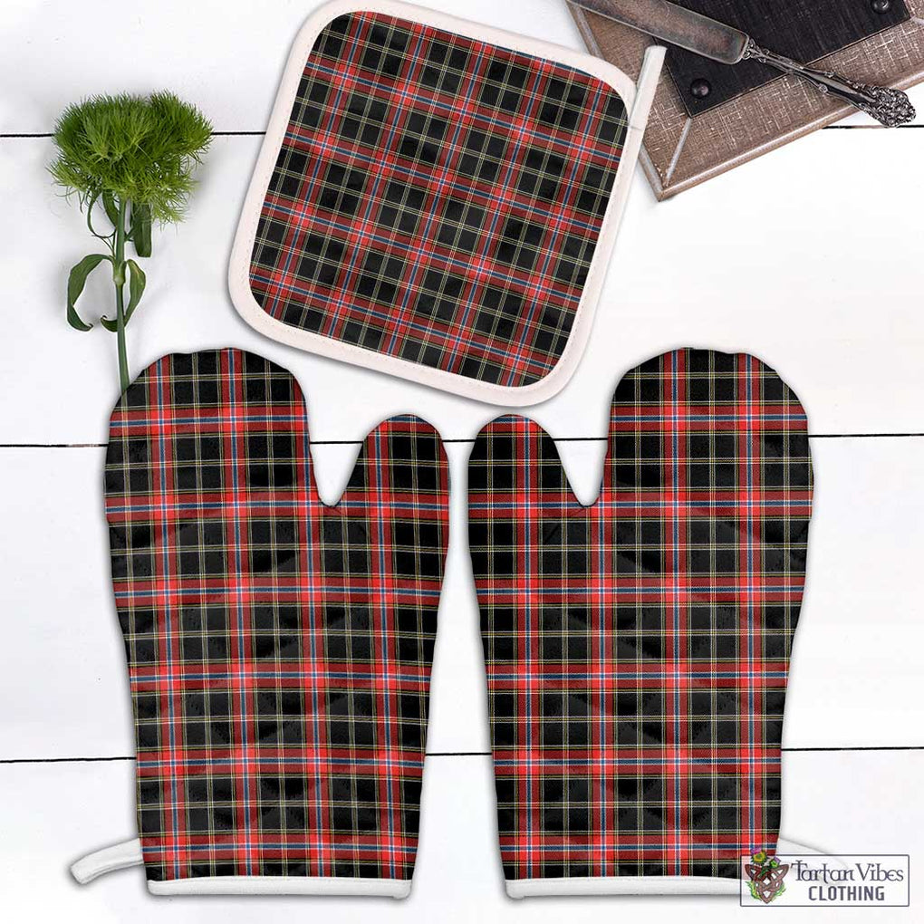 Norwegian Night Tartan Combo Oven Mitt & Pot-Holder Combo 2 Oven Mitt & 1 Pot-Holder Black - Tartan Vibes Clothing