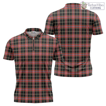 Norwegian Night Tartan Zipper Polo Shirt Unisex - Tartan Vibes Clothing