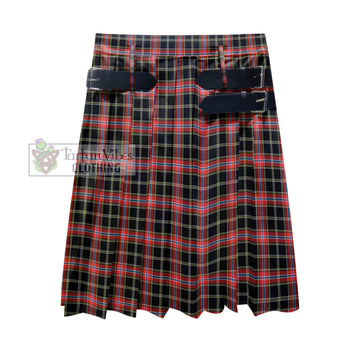 Norwegian Night Tartan Men's Pleated Skirt - Fashion Casual Retro Scottish Kilt Style