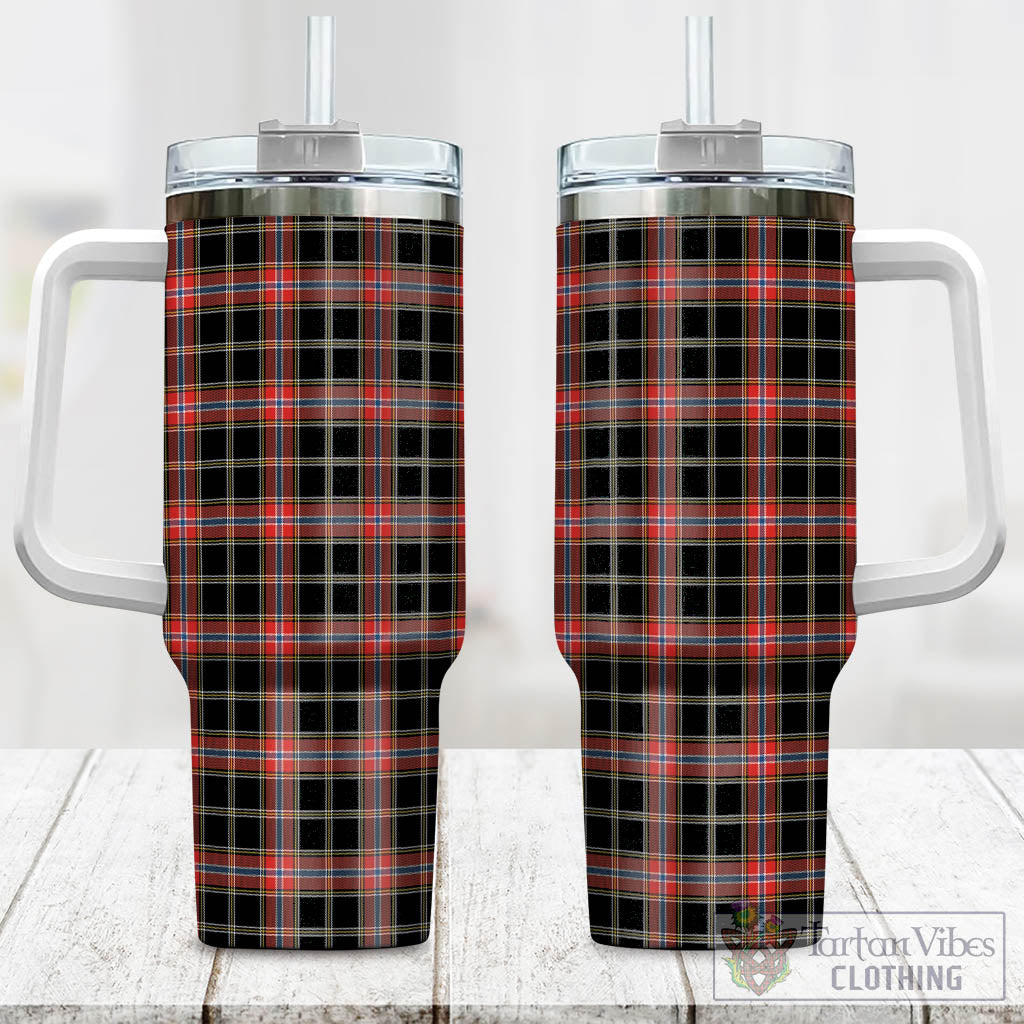 Norwegian Night Tartan Tumbler with Handle One Size 40 OZ - Tartan Vibes Clothing
