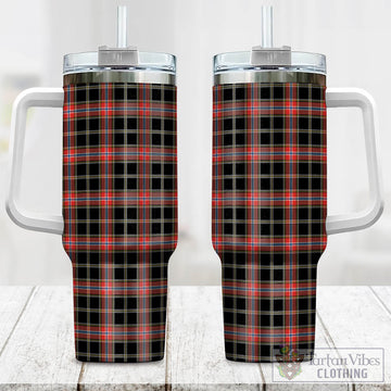 Norwegian Night Tartan Tumbler with Handle One Size 40 OZ - Tartan Vibes Clothing