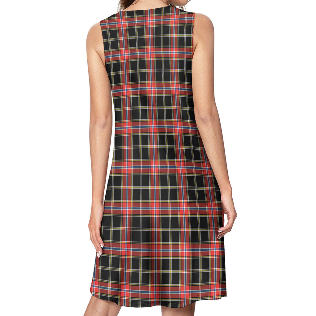 Norwegian Night Tartan Womens Casual Dresses - Tartanvibesclothing