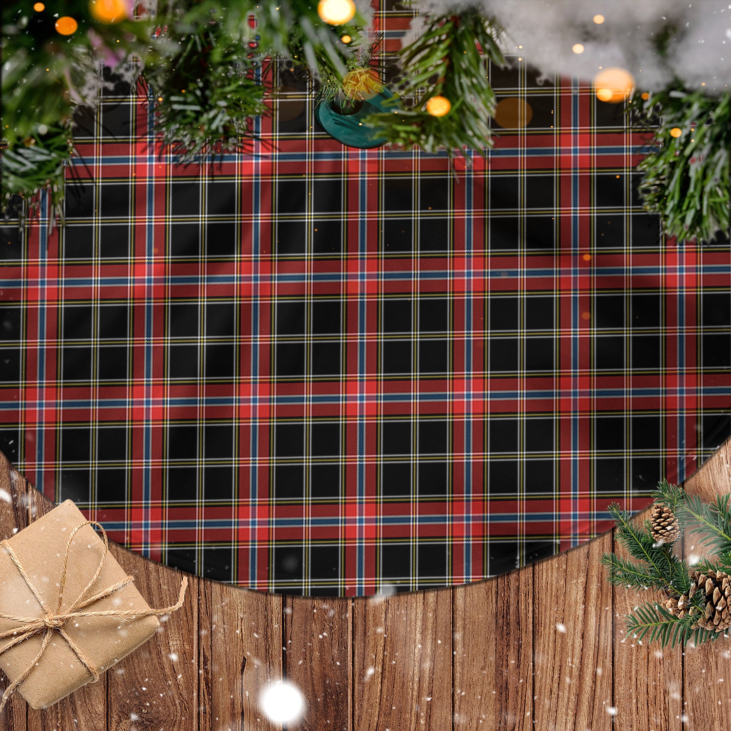 Norwegian Night Tartan Christmas Tree Skirt - Tartan Vibes Clothing