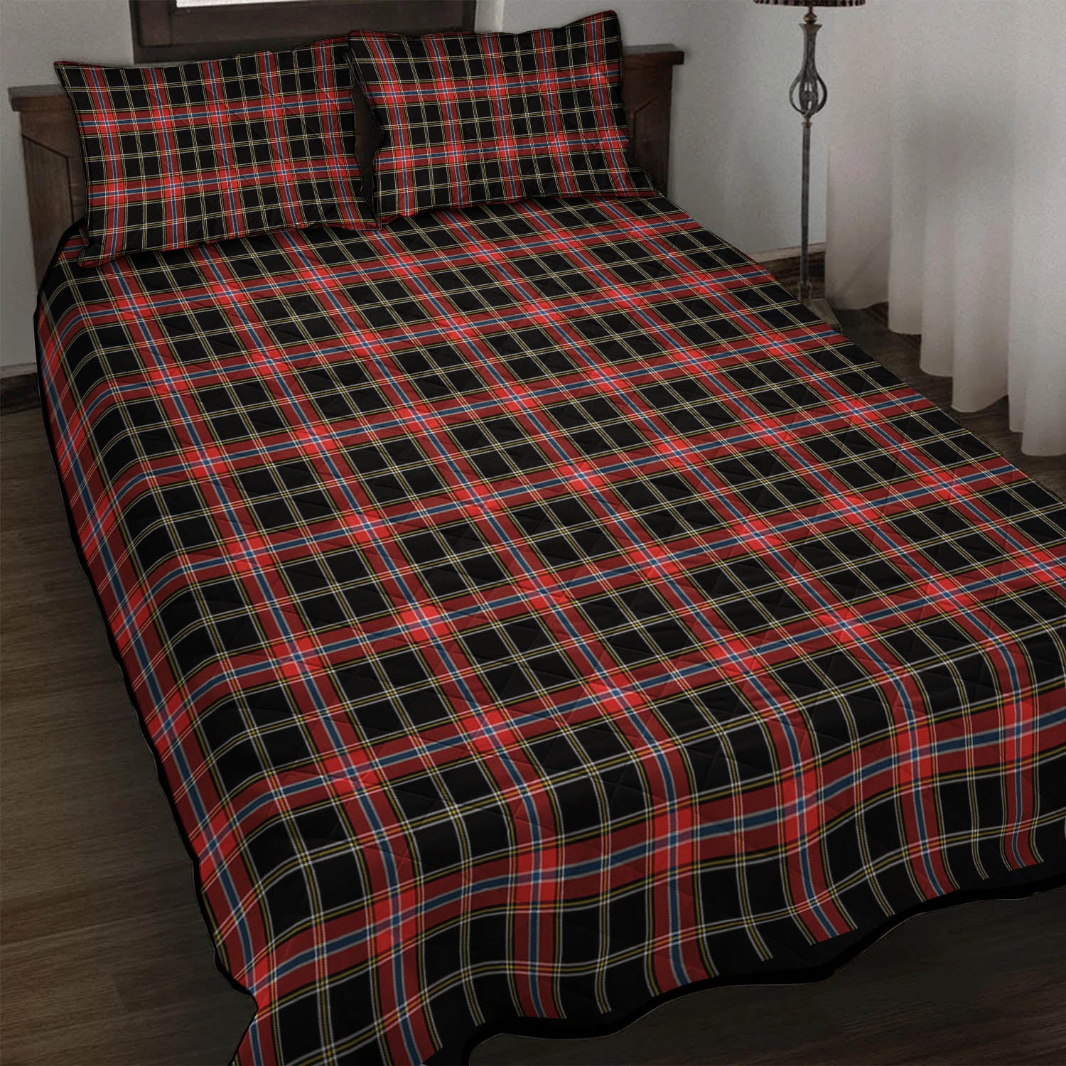 Norwegian Night Tartan Quilt Bed Set - Tartan Vibes Clothing