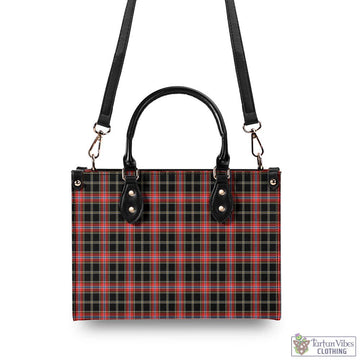 Norwegian Night Tartan Luxury Leather Handbags - Tartan Vibes Clothing