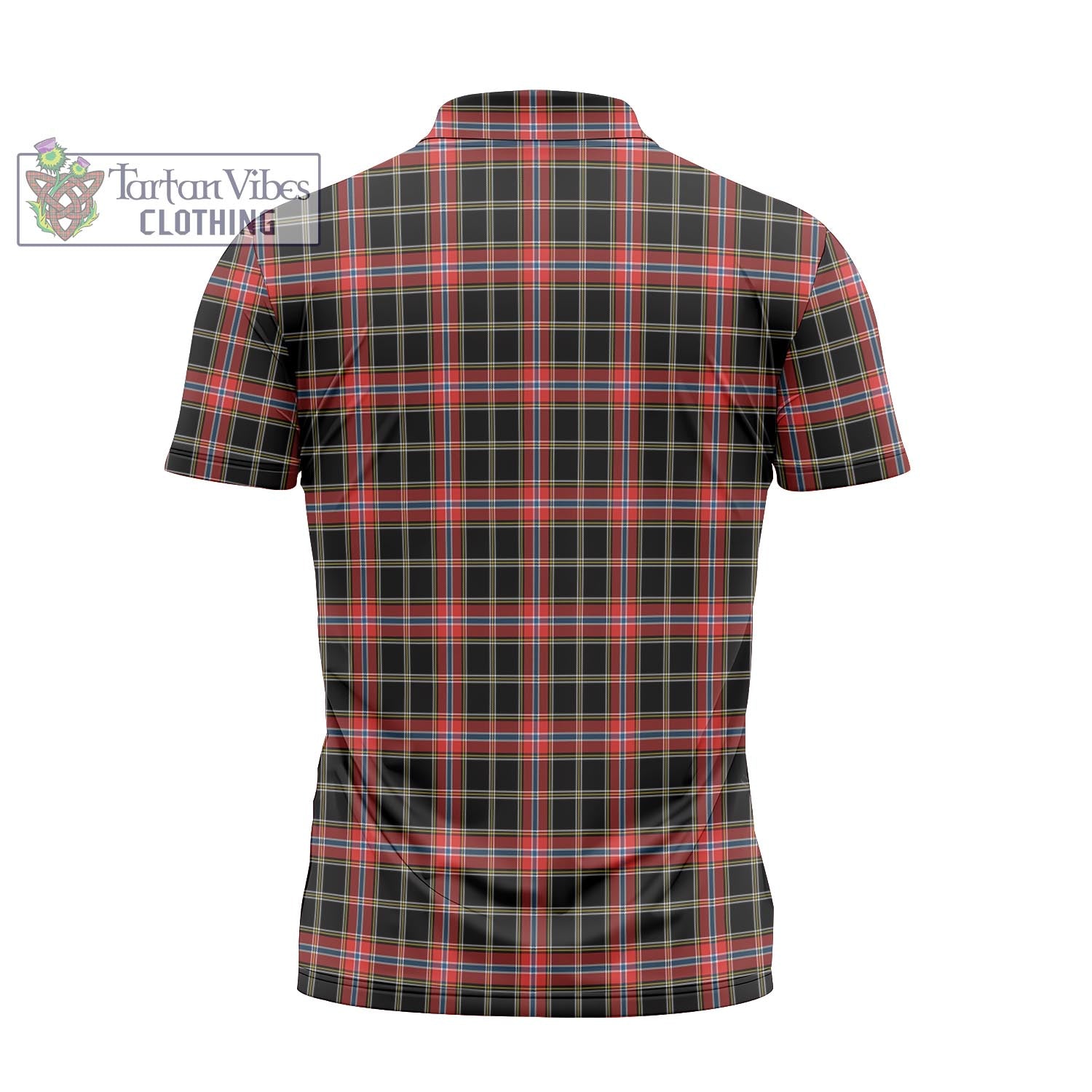 Norwegian Night Tartan Zipper Polo Shirt - Tartan Vibes Clothing
