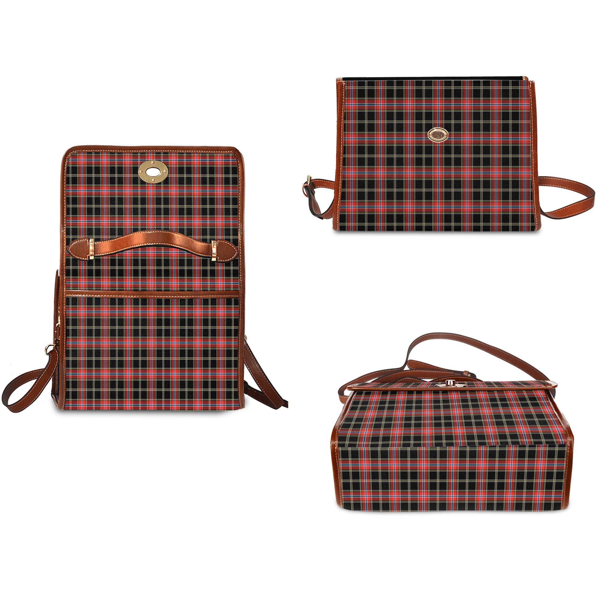 norwegian-night-tartan-leather-strap-waterproof-canvas-bag