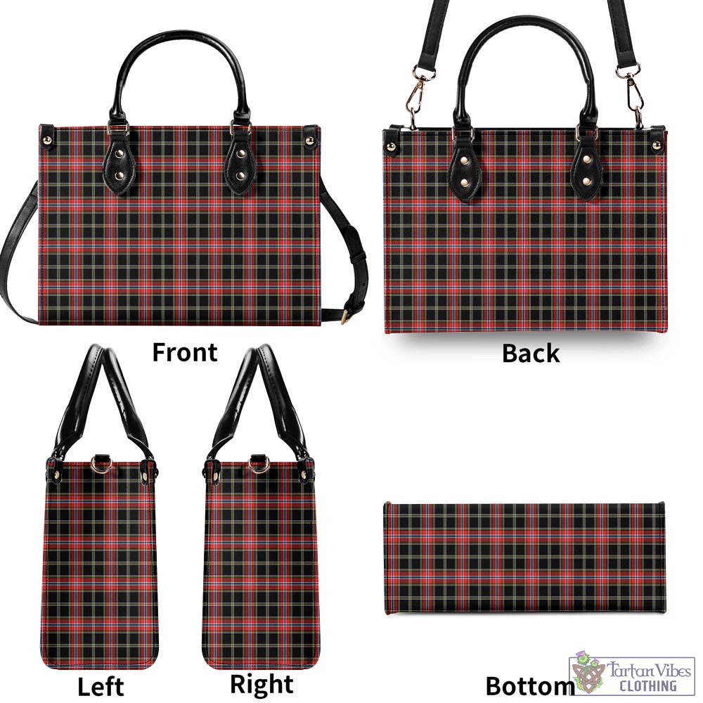 Norwegian Night Tartan Luxury Leather Handbags - Tartan Vibes Clothing