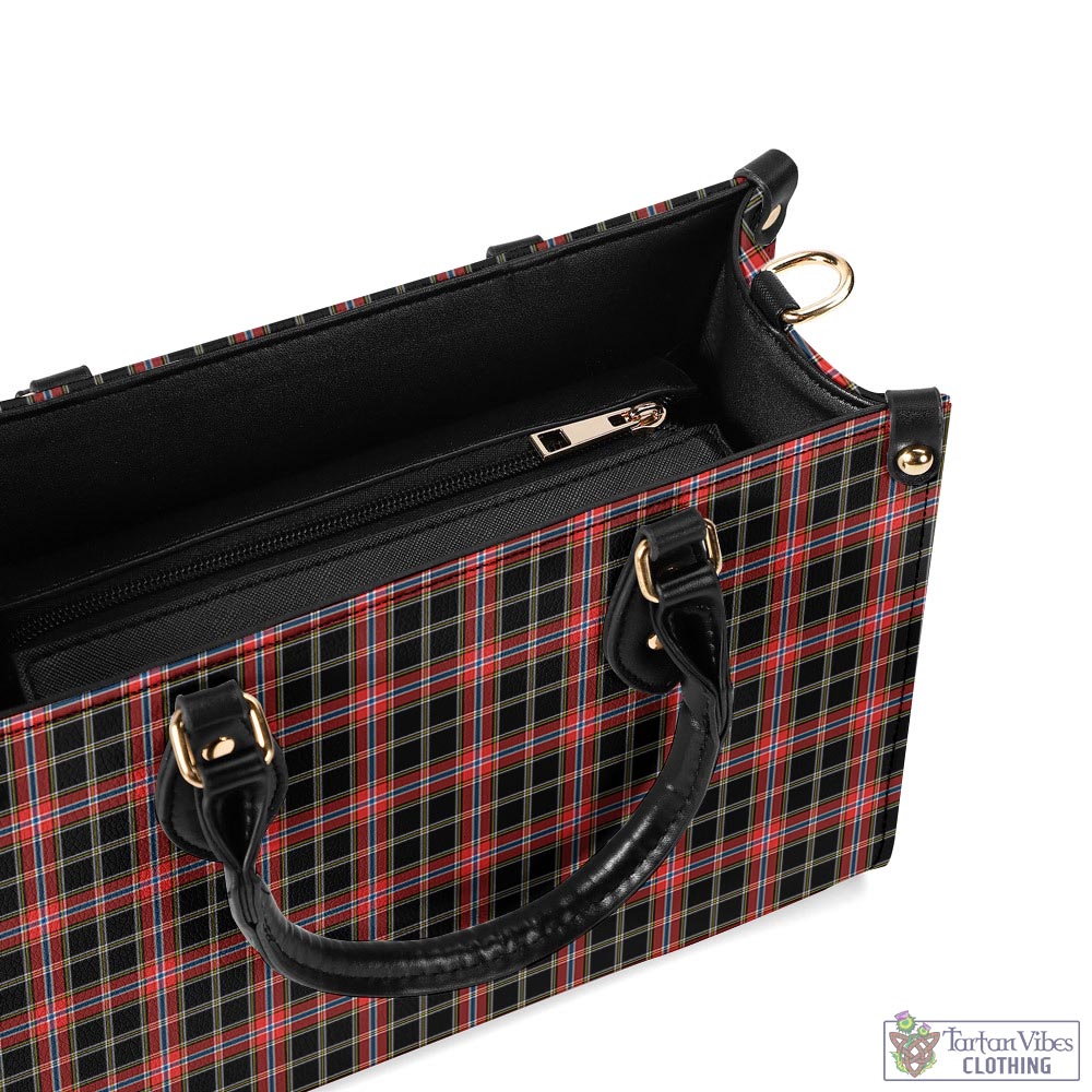 Norwegian Night Tartan Luxury Leather Handbags - Tartan Vibes Clothing