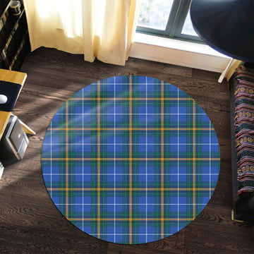 Nova Scotia Province Canada Tartan Round Rug