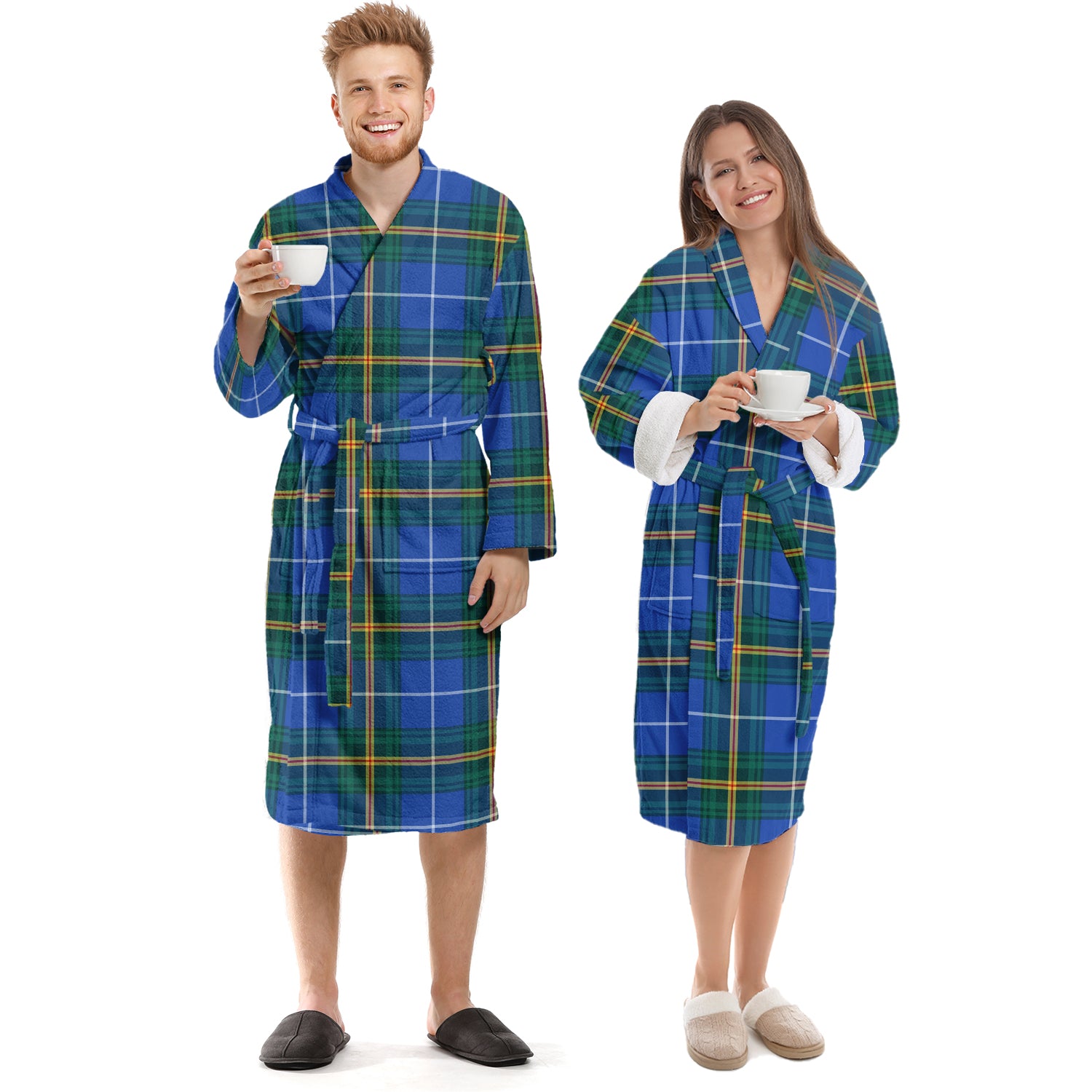 Nova Scotia Province Canada Tartan Bathrobe Unisex S - Tartan Vibes Clothing