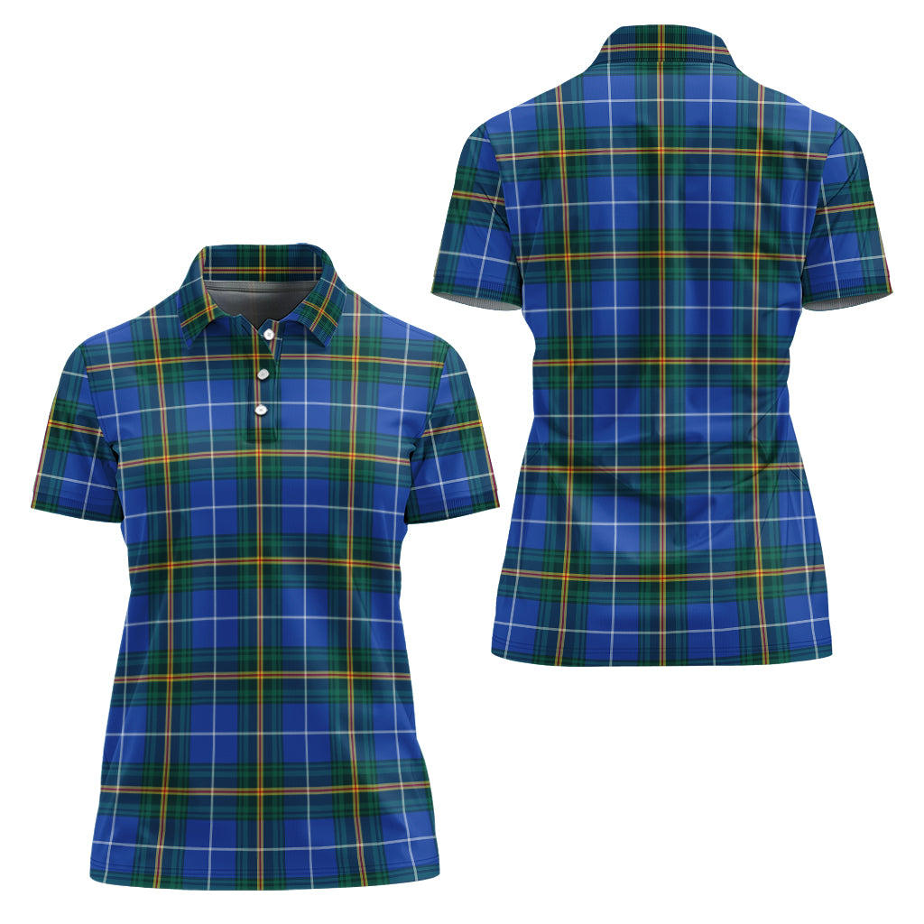 nova-scotia-province-canada-tartan-polo-shirt-for-women