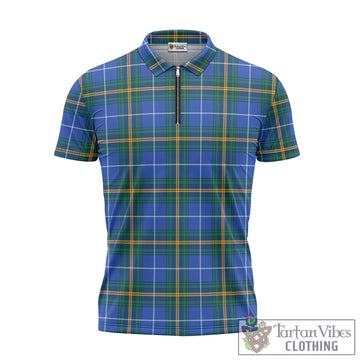 Nova Scotia Province Canada Tartan Zipper Polo Shirt