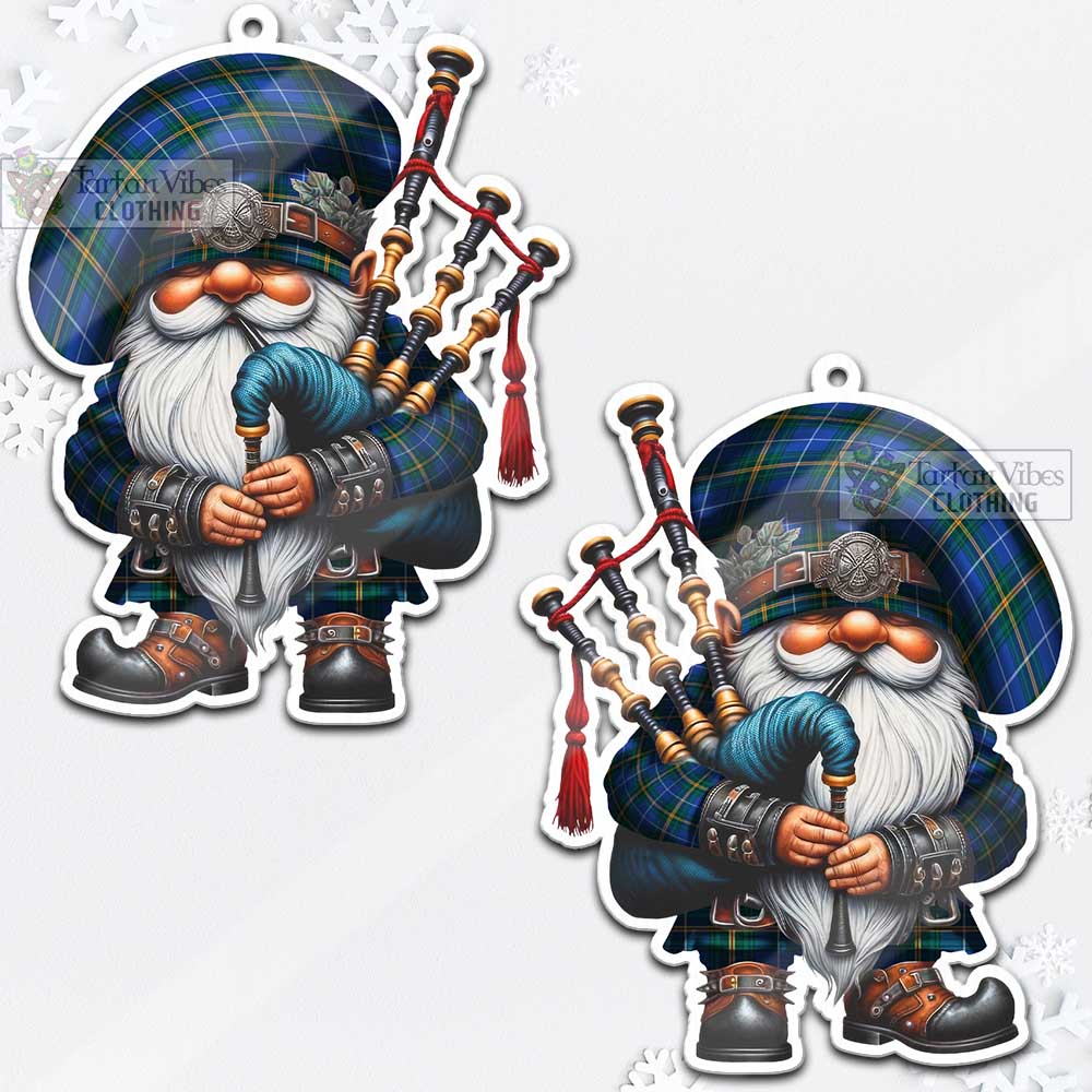 Tartan Vibes Clothing Nova Scotia Province Canada Tartan Badpiper Gnome Christmas Ornament