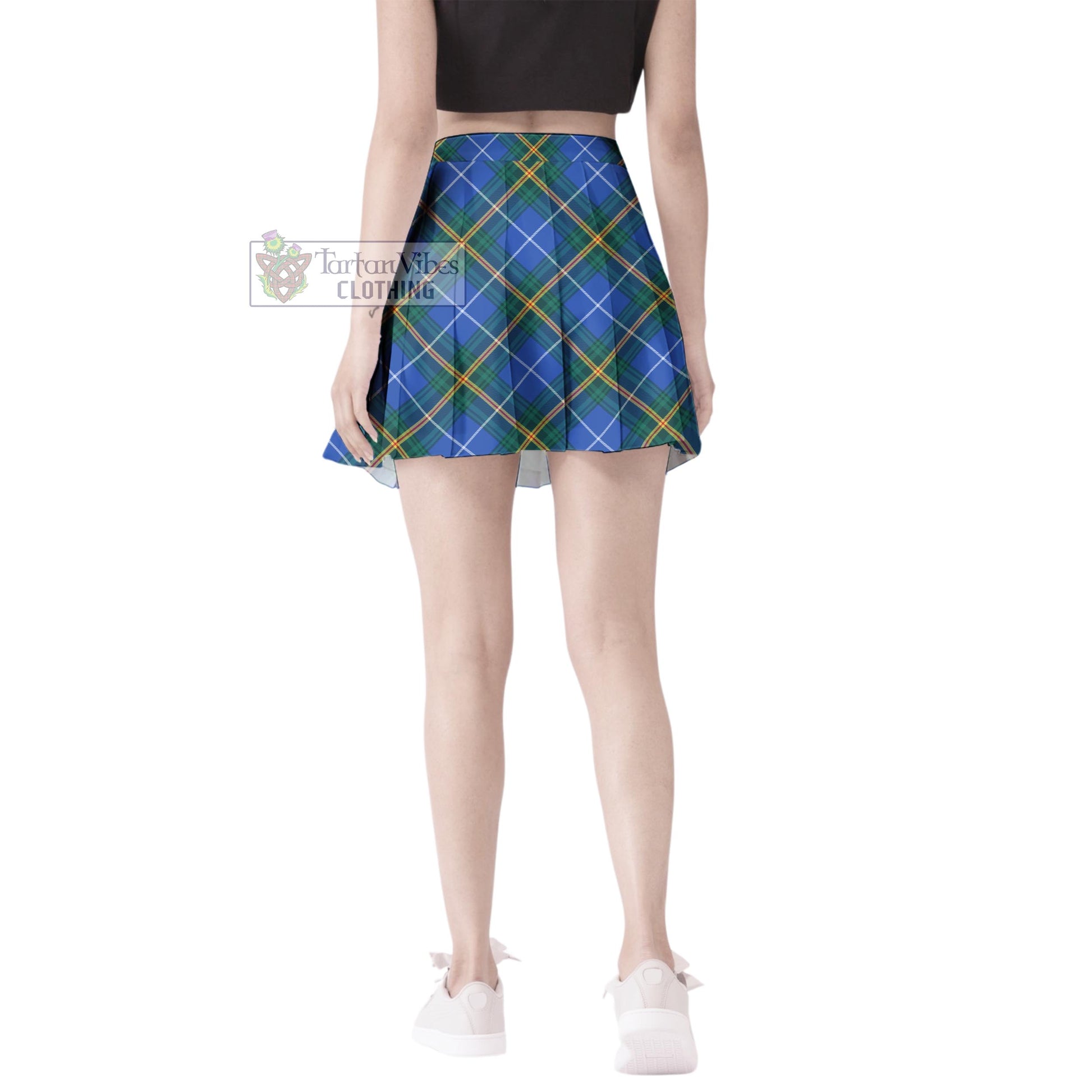 Tartan Vibes Clothing Nova Scotia Province Canada Tartan Women's Plated Mini Skirt