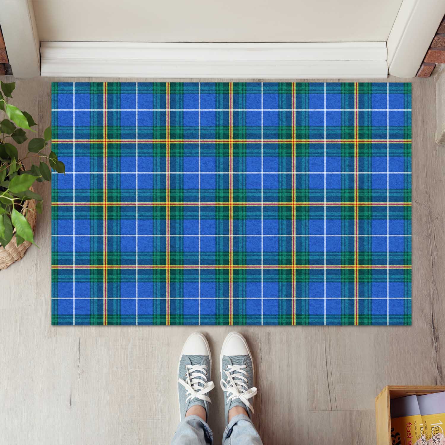 Nova Scotia Province Canada Tartan Door Mat - Tartanvibesclothing