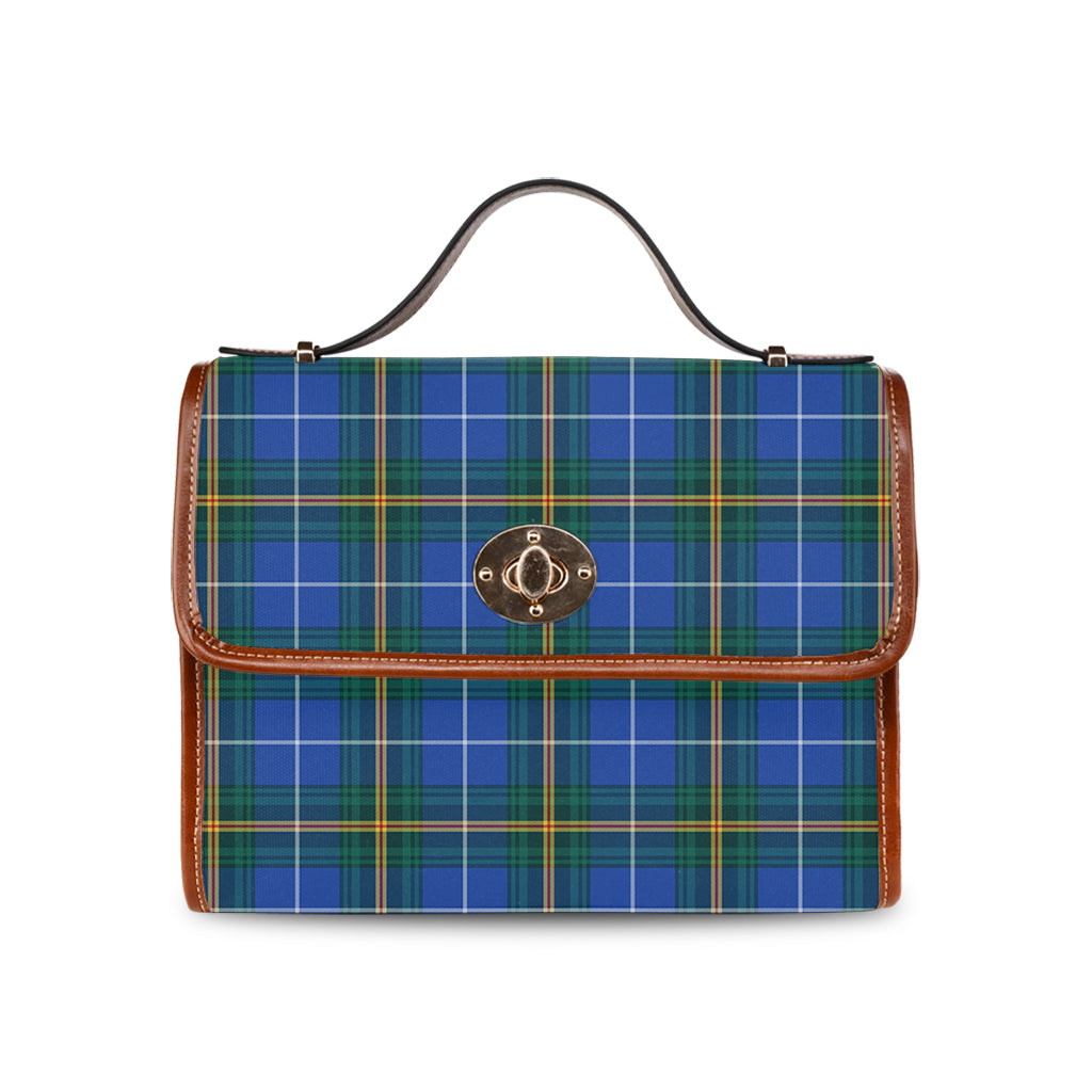 nova-scotia-province-canada-tartan-leather-strap-waterproof-canvas-bag