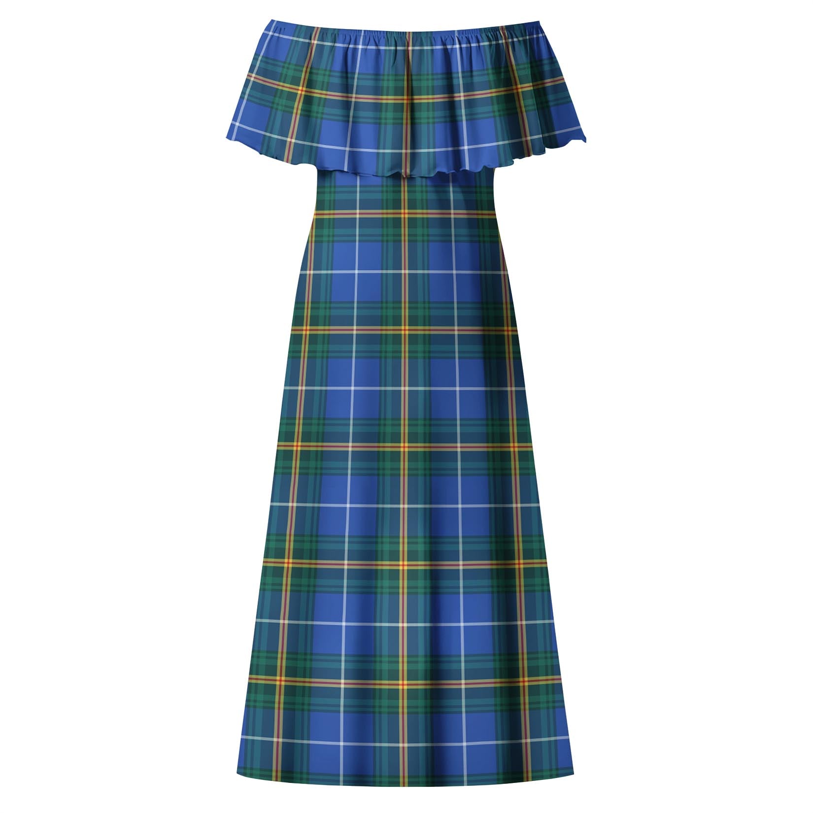 Nova Scotia Province Canada Tartan Off Shoulder Long Dress - Tartanvibesclothing