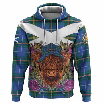 Nova Scotia Province Canada Tartan Hoodie Scottish Thistle Heilan Coo