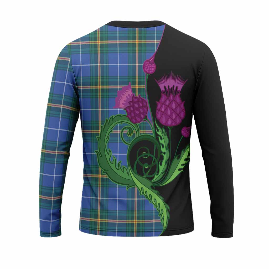 Nova Scotia Province Canada Tartan Long Sleeve T-Shirt Traditional Scottish Thistle