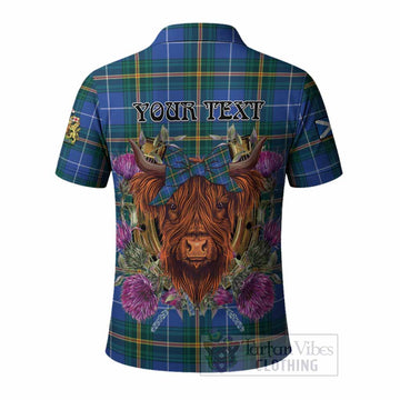 Nova Scotia Province Canada Tartan Polo Shirt Scottish Thistle Heilan Coo