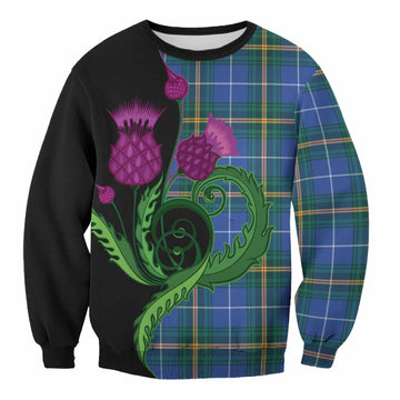 Nova Scotia Province Canada Tartan Sweatshirt Traditional Scottish Thistle