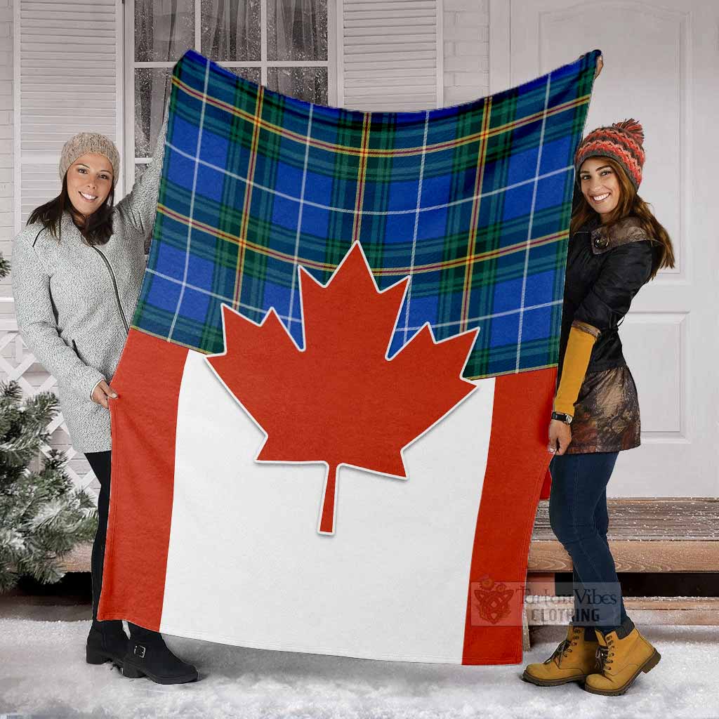 Nova Scotia Tartan Blanket Canada Maple Leaf Half Style - Tartan Vibes Clothing