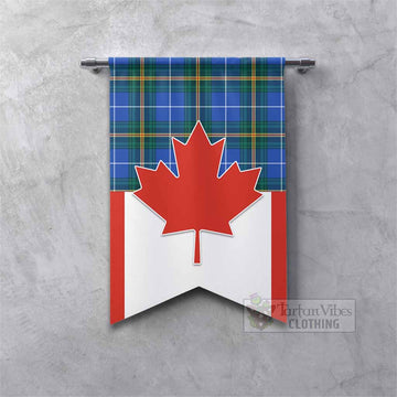 Nova Scotia Tartan Gonfalon Canada Maple Leaf Half Style Fishtail - Tartan Vibes Clothing