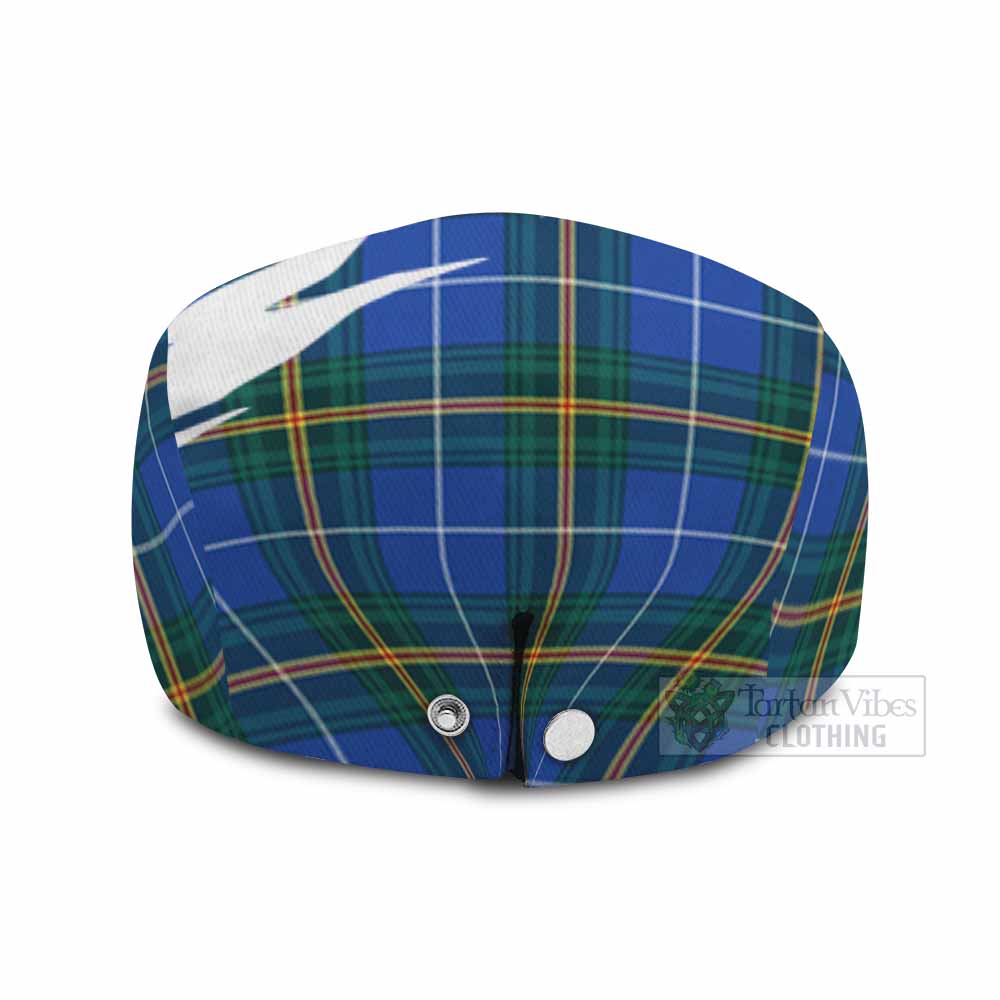 Nova Scotia Tartan Loch Ness Monster Scottish Heritage Art Flat Cap, Jeff Cap