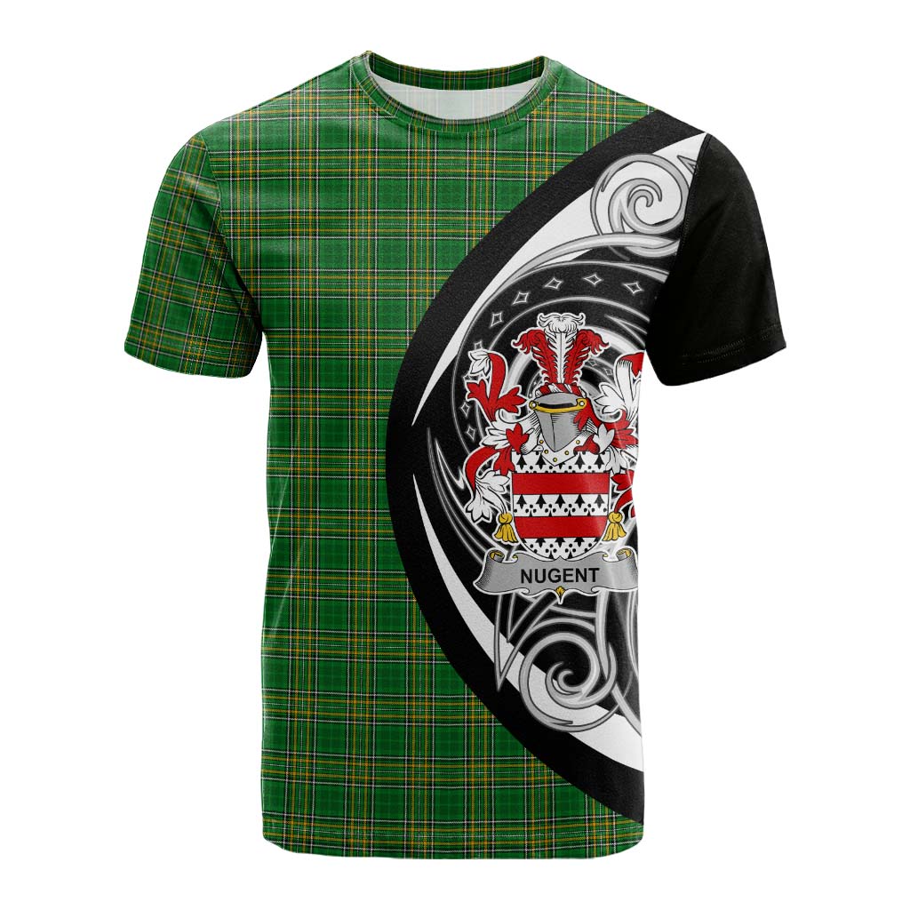 Tartan Vibes Clothing Nugent Irish Clan Cotton T-shirt Celtic Circle Style