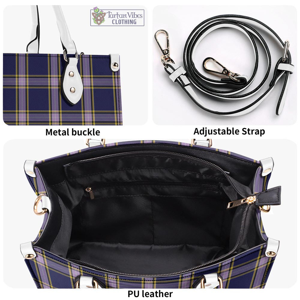 Tartan Vibes Clothing Nunavut Territory Canada Tartan Luxury Leather Handbags