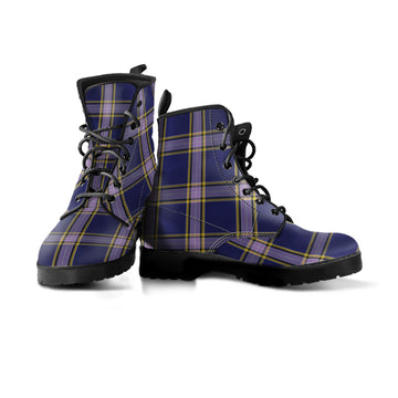 Nunavut Territory Canada Tartan Leather Boots