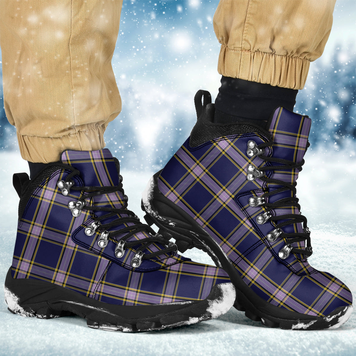 Nunavut Territory Canada Tartan Alpine Boots - Tartanvibesclothing