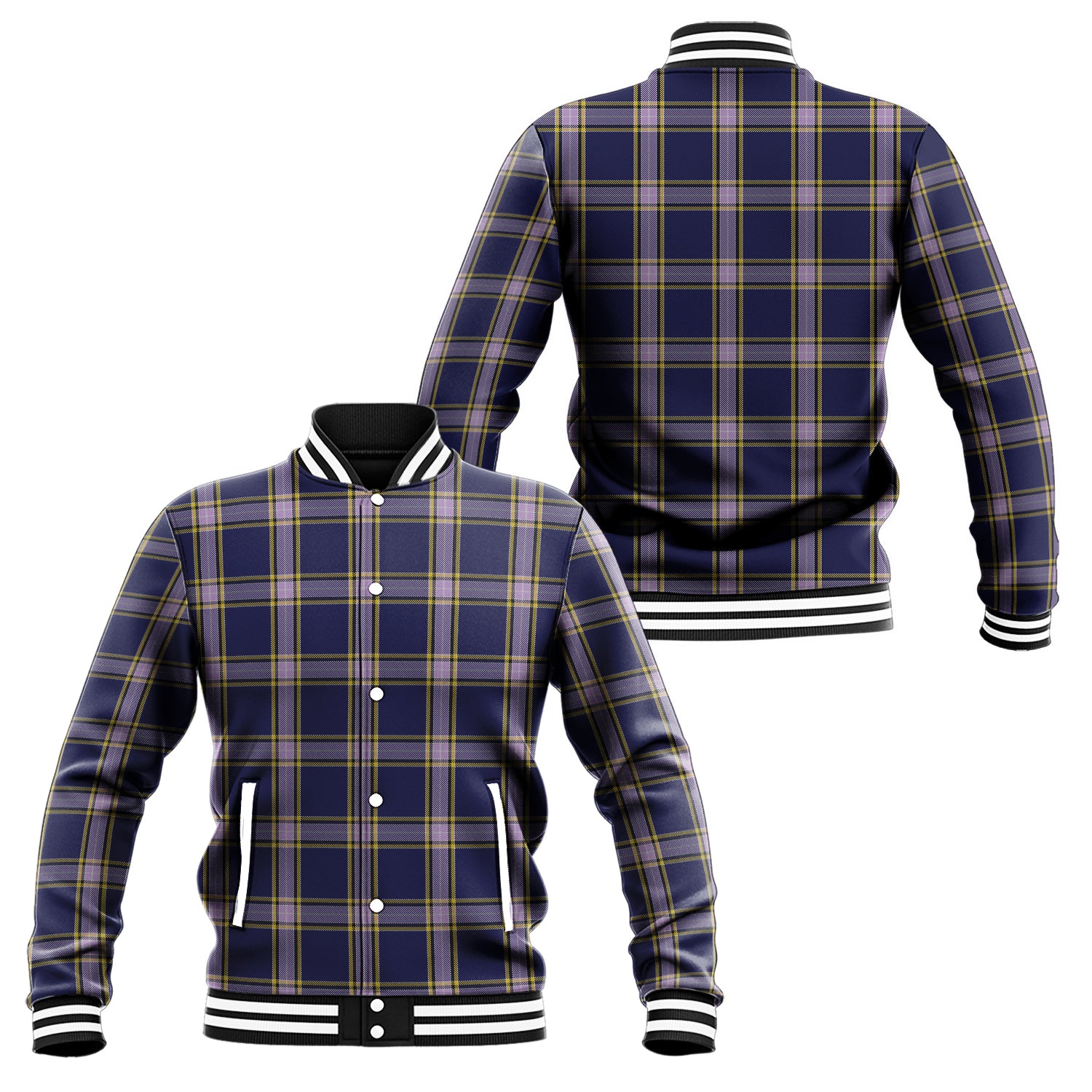 nunavut-territory-canada-tartan-baseball-jacket