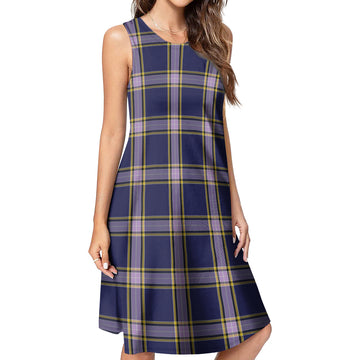 Nunavut Territory Canada Tartan Womens Casual Dresses