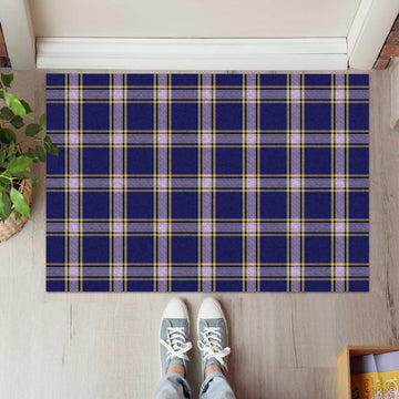 Nunavut Territory Canada Tartan Rubber Doormat