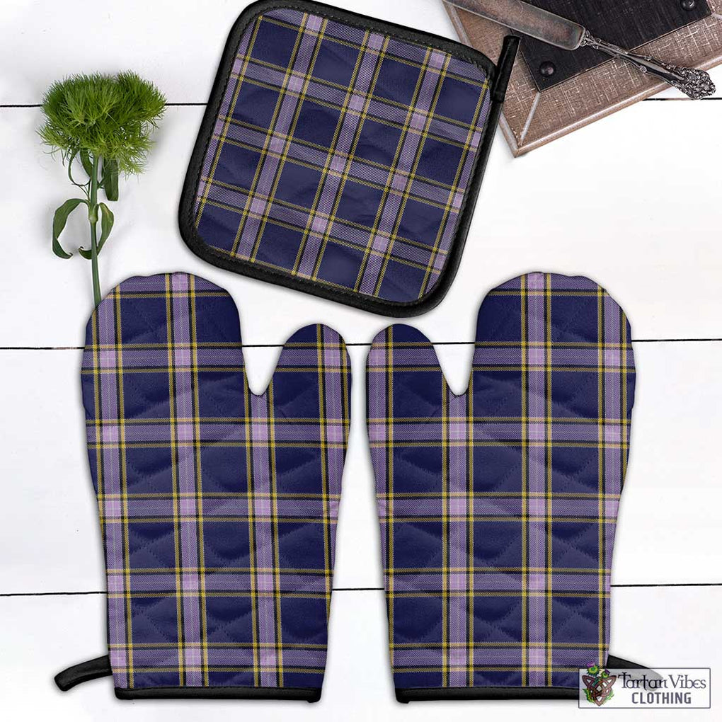 Nunavut Territory Canada Tartan Combo Oven Mitt & Pot-Holder Combo 1 Oven Mitt & 1 Pot-Holder Black - Tartan Vibes Clothing