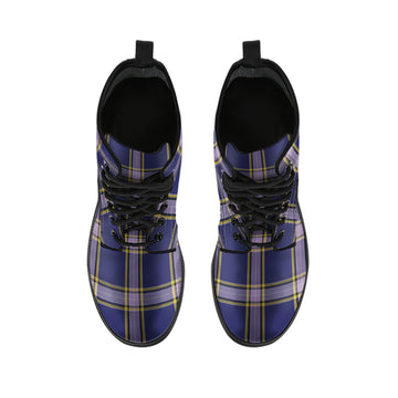 Nunavut Territory Canada Tartan Leather Boots