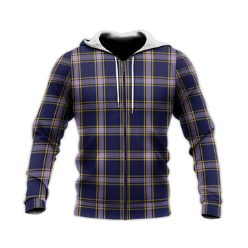 Nunavut Territory Canada Tartan Knitted Hoodie