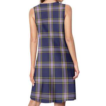 Nunavut Territory Canada Tartan Womens Casual Dresses