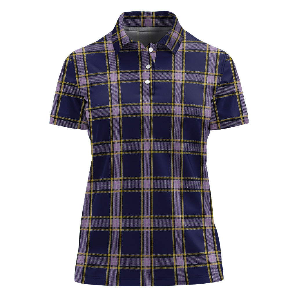 nunavut-territory-canada-tartan-polo-shirt-for-women