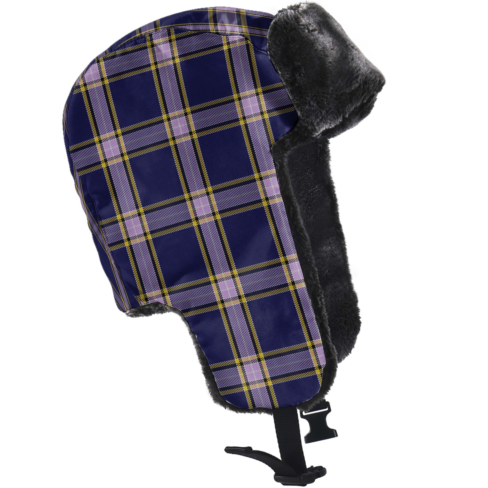 Nunavut Territory Canada Tartan Winter Trapper Hat - Tartanvibesclothing