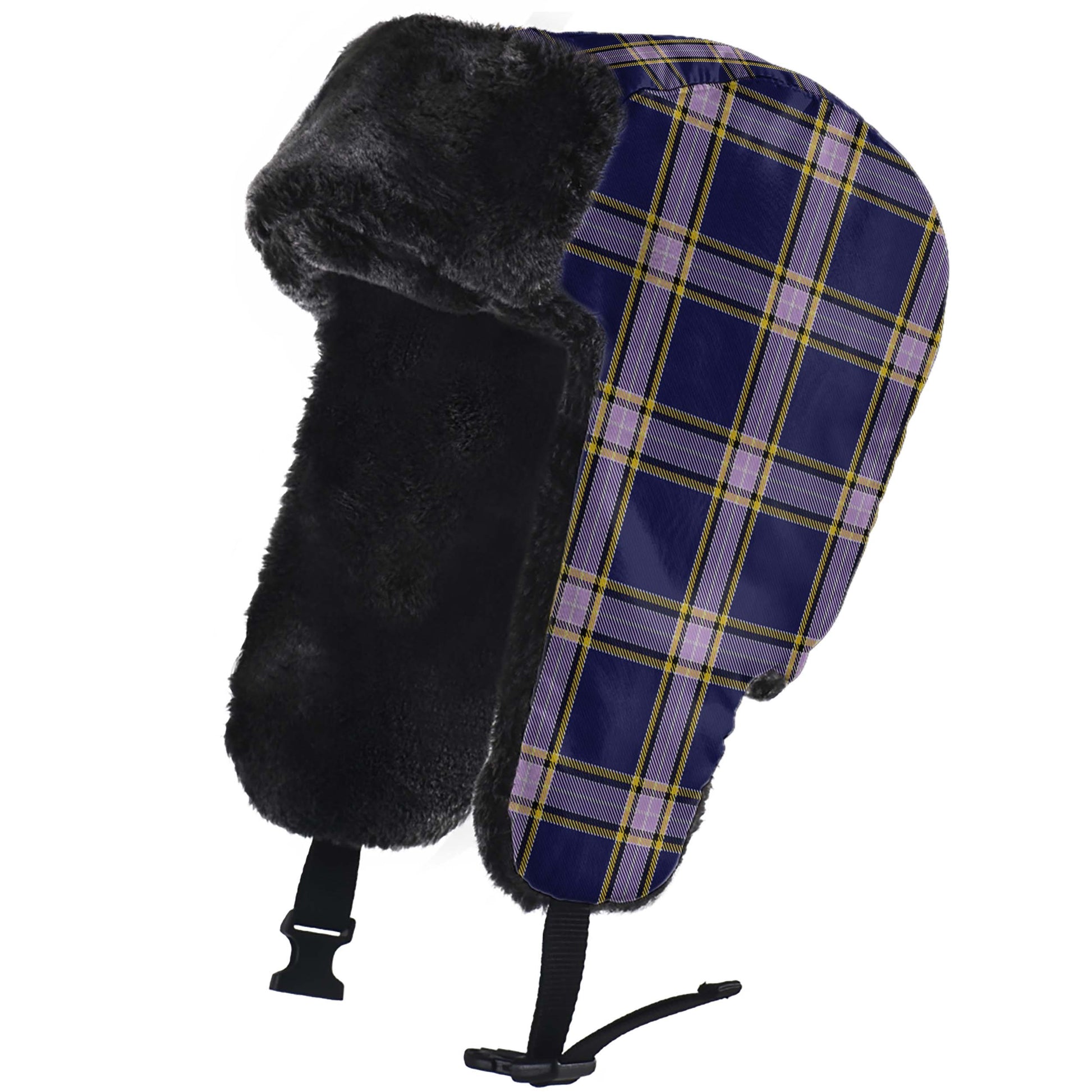 Nunavut Territory Canada Tartan Winter Trapper Hat - Tartanvibesclothing