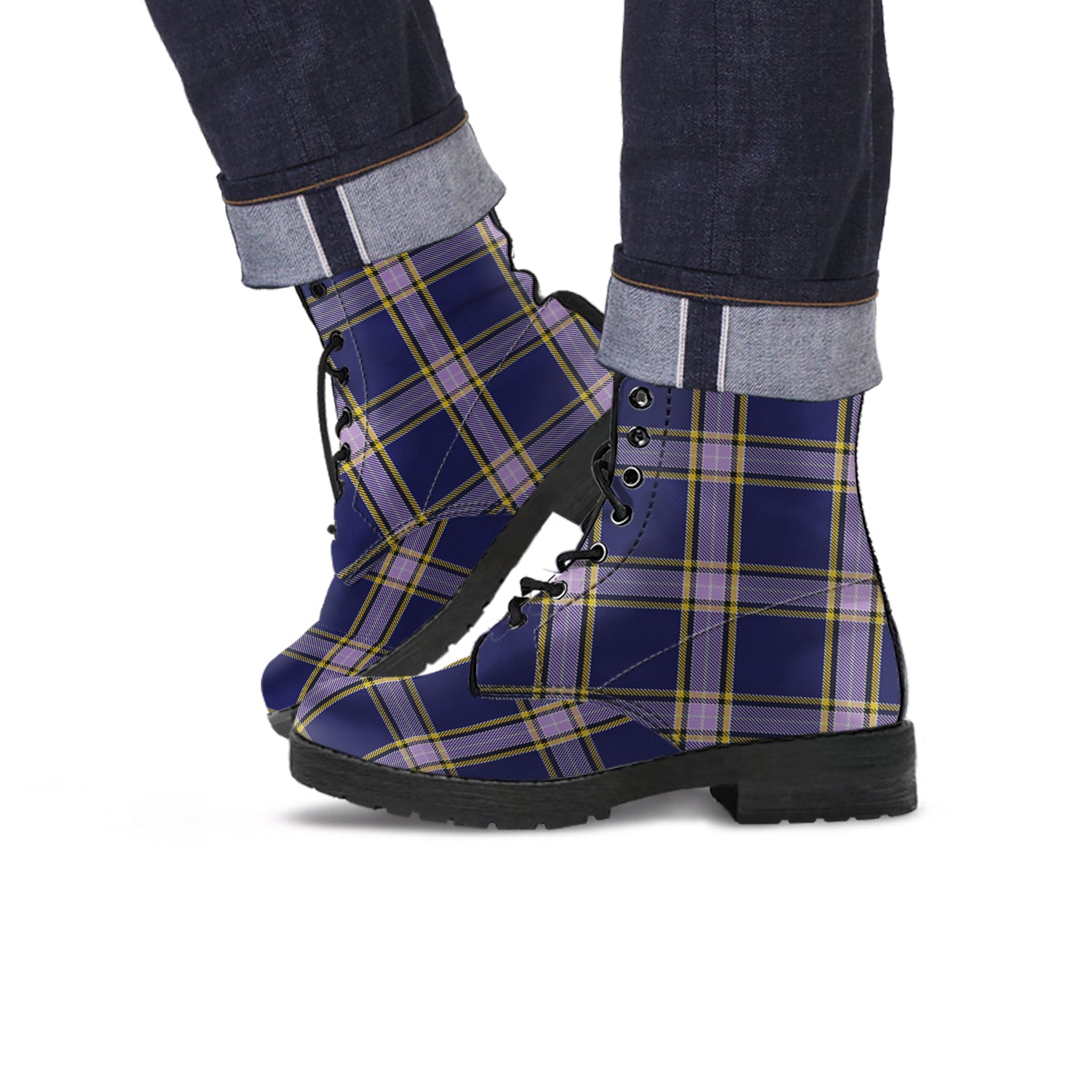 nunavut-territory-canada-tartan-leather-boots
