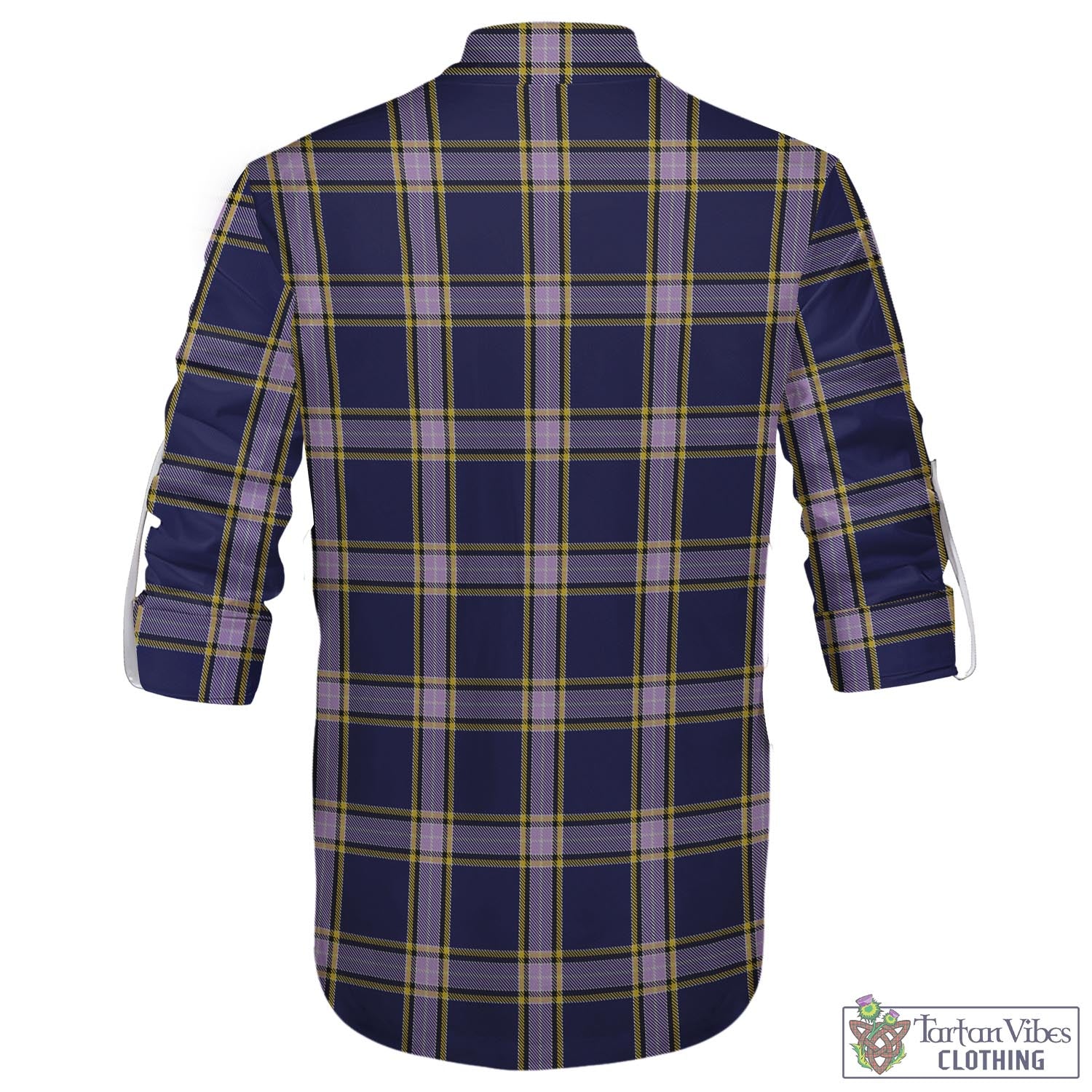 Nunavut Territory Canada Tartan Men's Scottish Traditional Jacobite Ghillie Kilt Shirt - Tartan Vibes Clothing