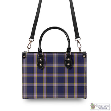 Tartan Vibes Clothing Nunavut Territory Canada Tartan Luxury Leather Handbags