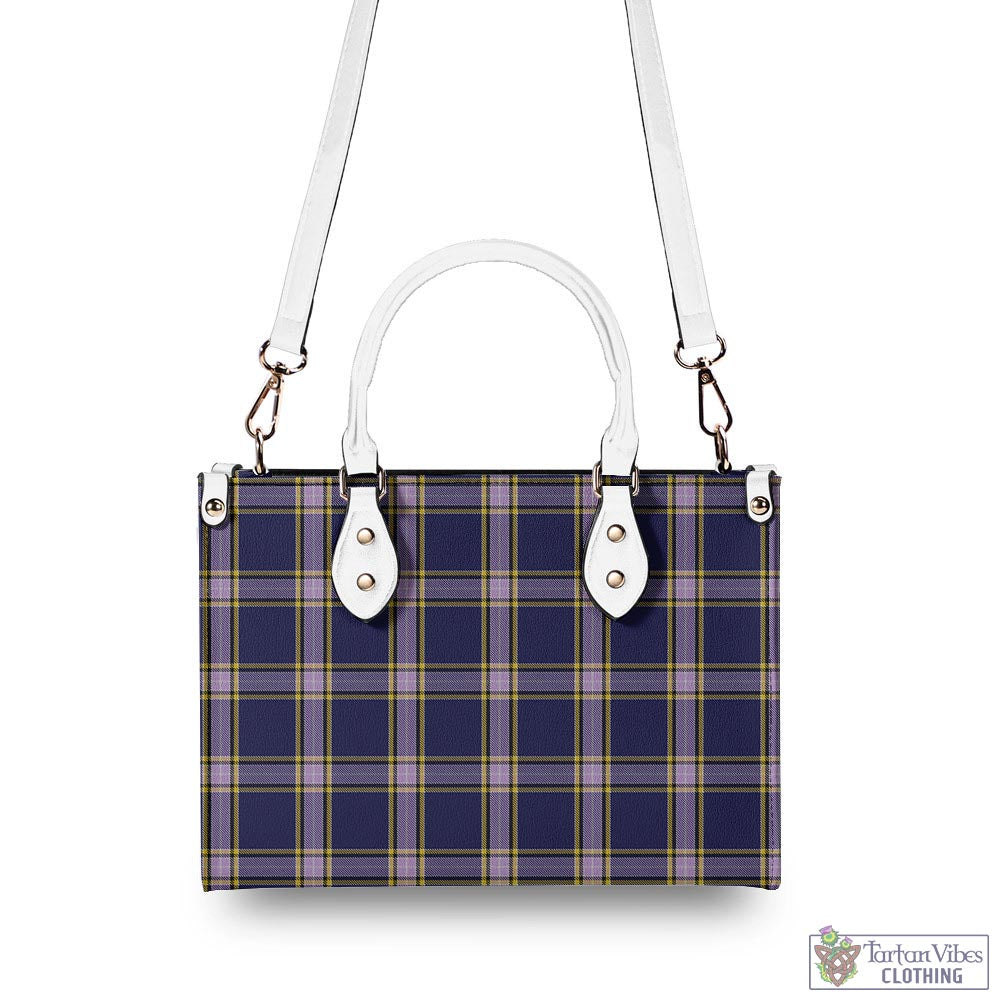 Tartan Vibes Clothing Nunavut Territory Canada Tartan Luxury Leather Handbags