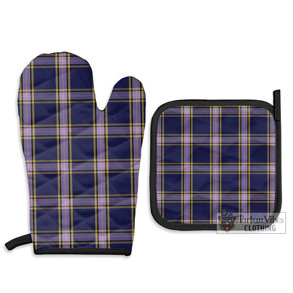 Nunavut Territory Canada Tartan Combo Oven Mitt & Pot-Holder Combo 1 Oven Mitt & 2 Pot-Holder Black - Tartan Vibes Clothing