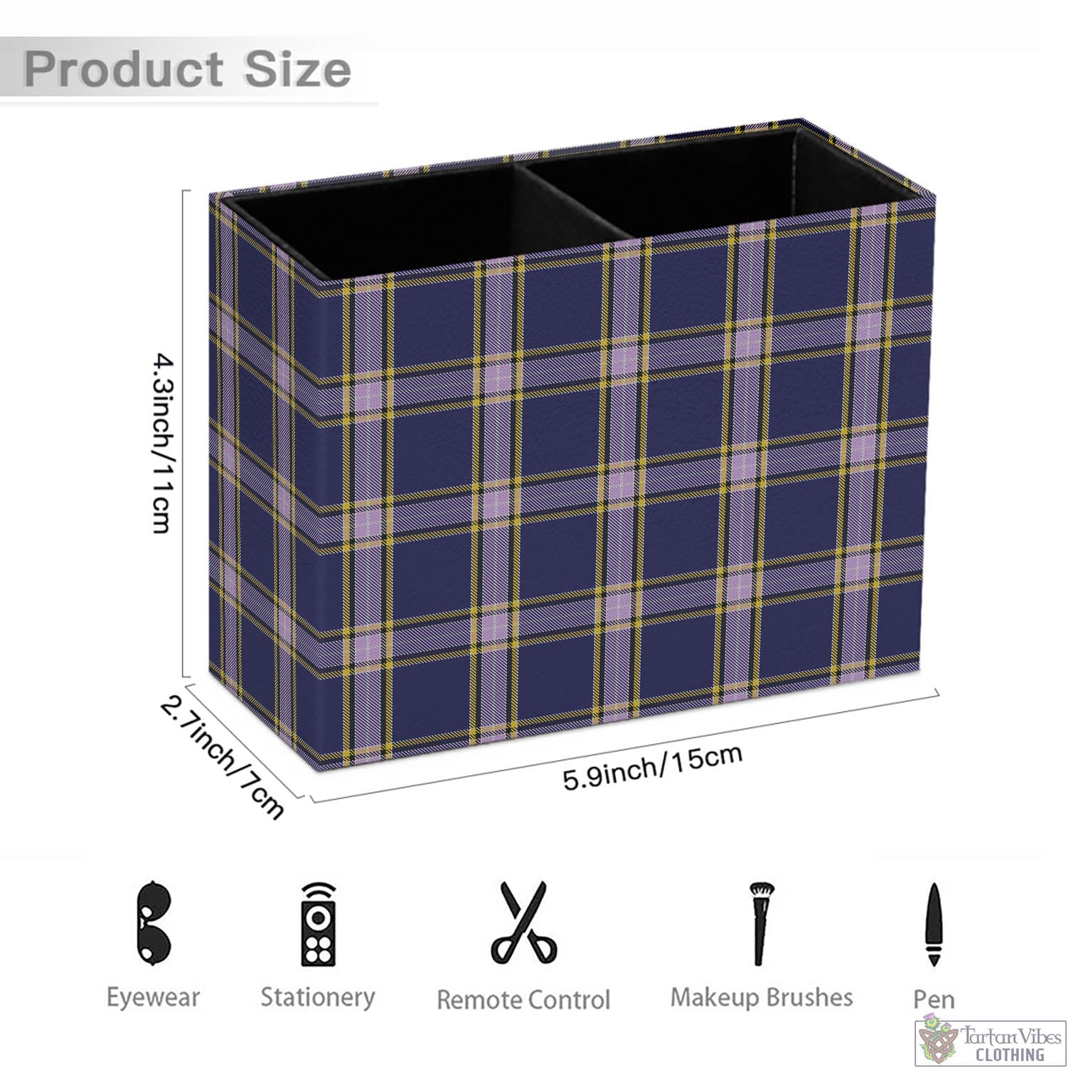 Tartan Vibes Clothing Nunavut Territory Canada Tartan Pen Holder